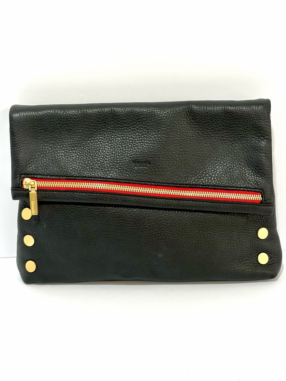 Hammitt VIP Large Crossbody Bag In Black Leather With Brushed Gold Hardware
